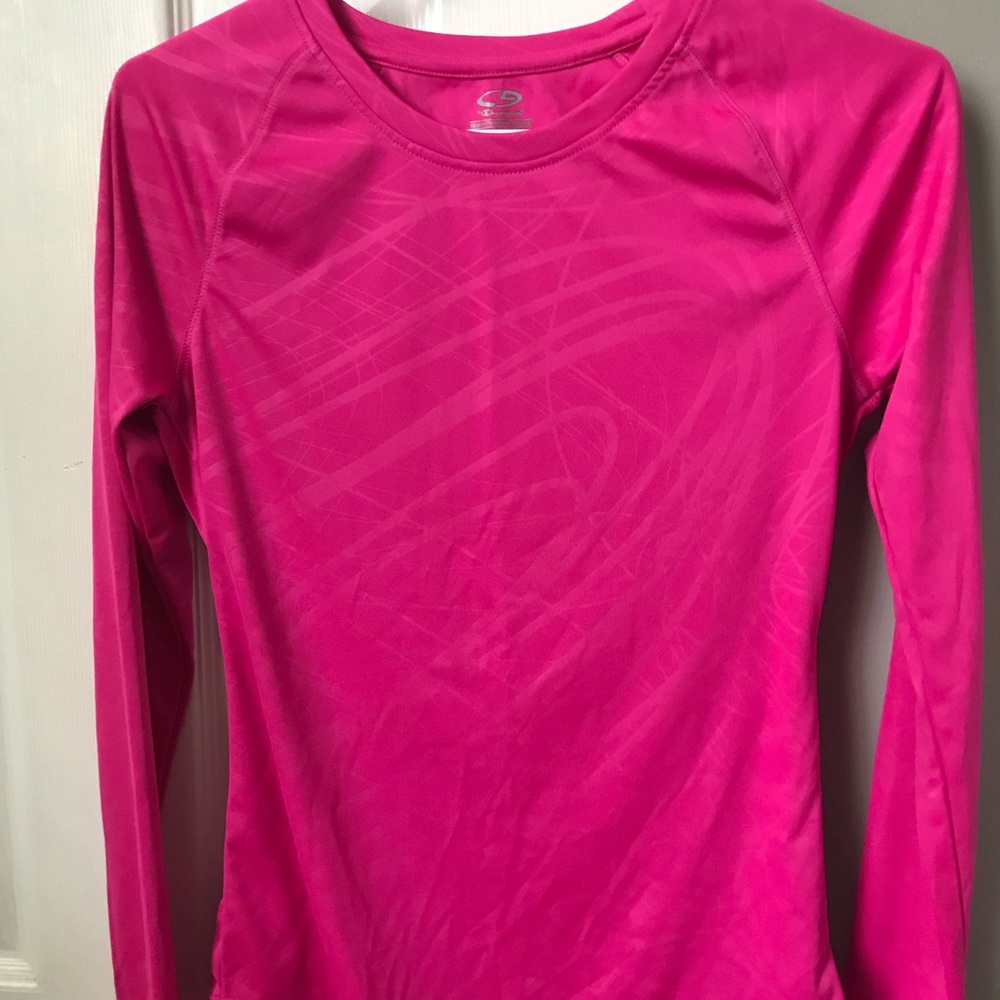 Hot pink champion tech long sleeve